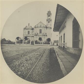 (MEXICO) Compelling group of 32 uniformly composed circular photographs chronicling local life in Mexico and South America.